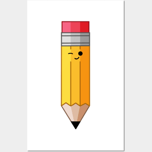 Winking Pencil Posters and Art